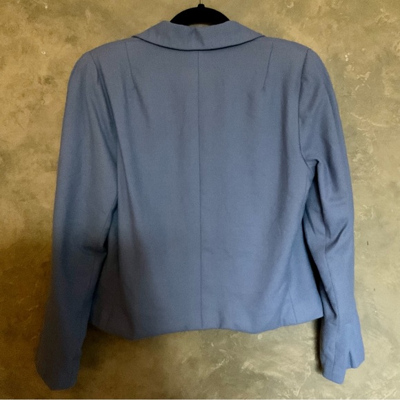 Vintage Linda Lundstrom Wool Blend Button Down Cropped Blazer Jacket - Picture 2 of 4